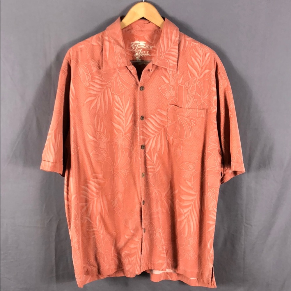 Jamaica Jaxx Silk Hawaiian Shirt XL (004)